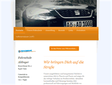 Tablet Screenshot of fahrschule-aldinger.de